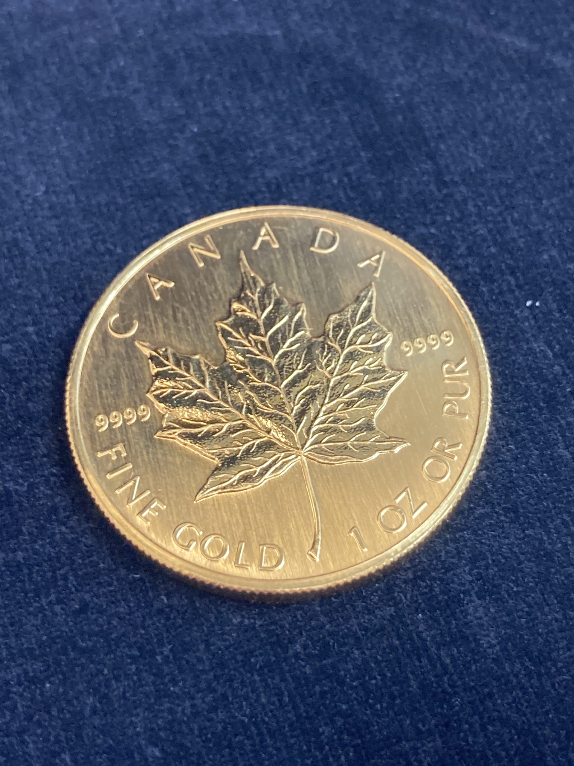 メイプルリーフ1OZをお買取させて頂きました♪