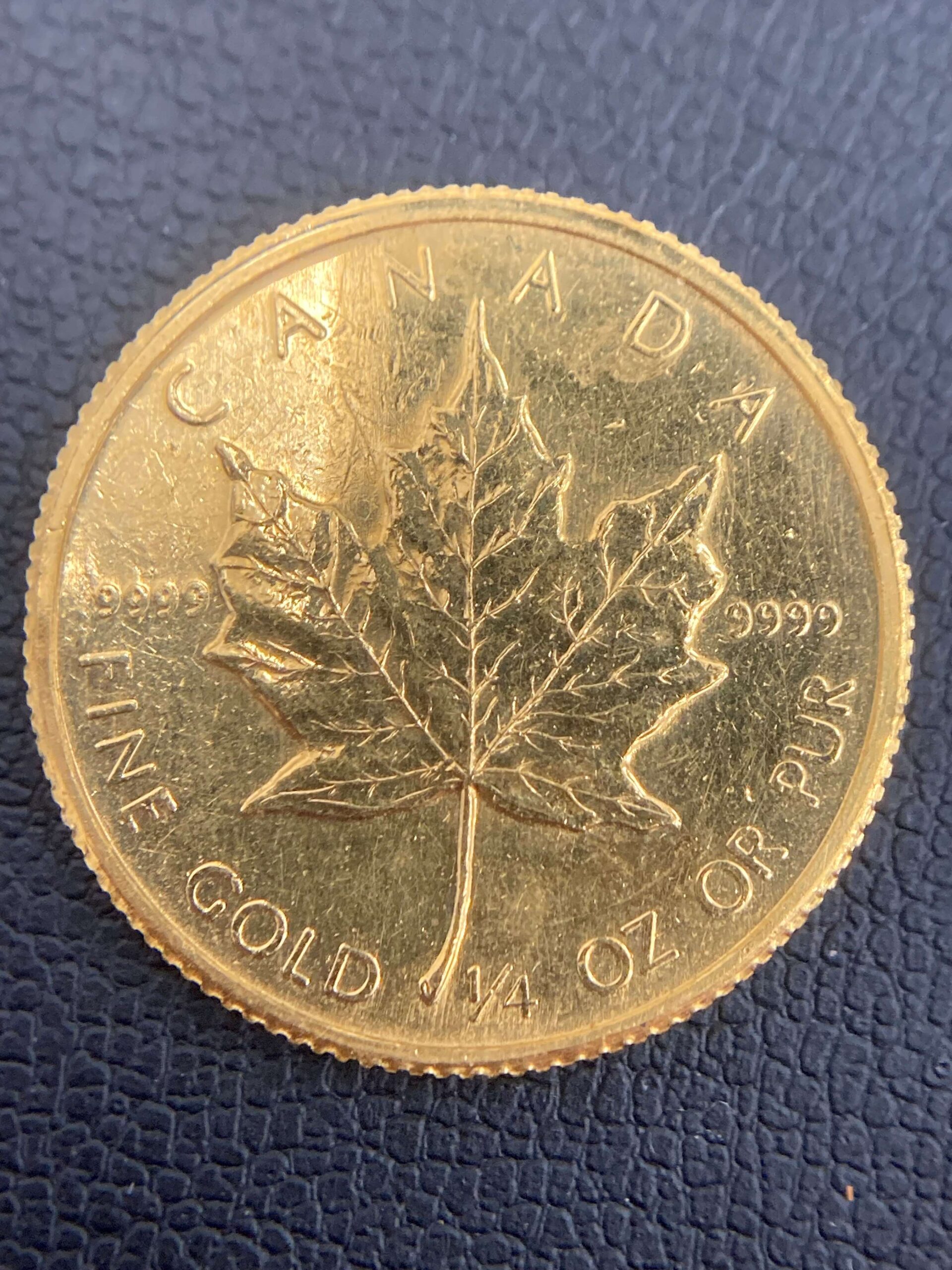 メイプルリーフ金貨1/4OZお買取りさせて頂きました♪