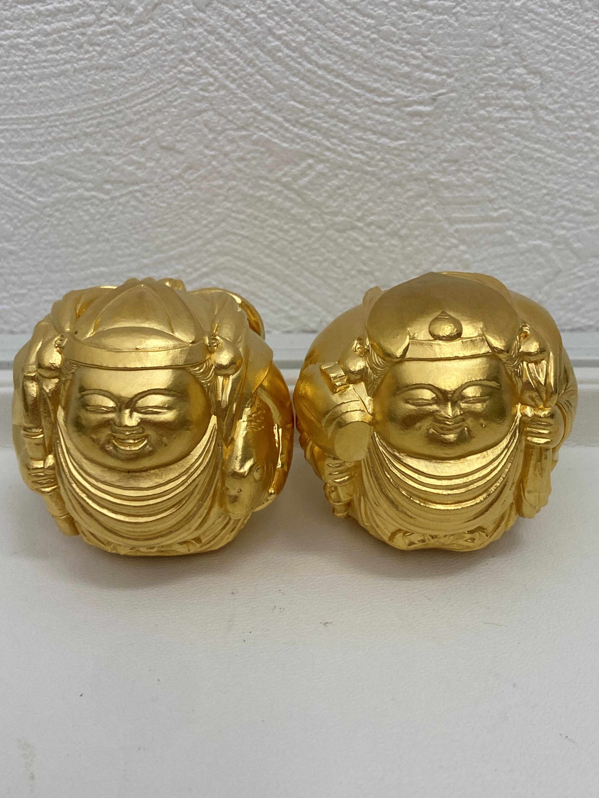 純金の恵比寿様と大黒天様をお買取させて頂きました♪